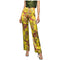 Pantalone Donna a palazzo viscosa Verde acido GAELLE- Francavilla Moda